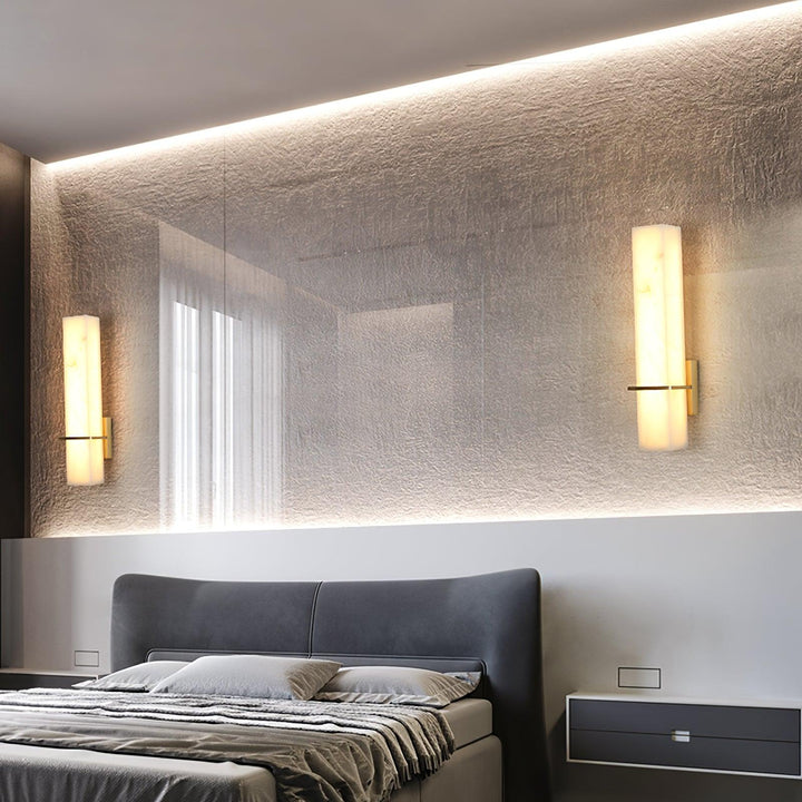 Indoor contemporary cuboid wall light, a decorative LED lamp for modern homes.