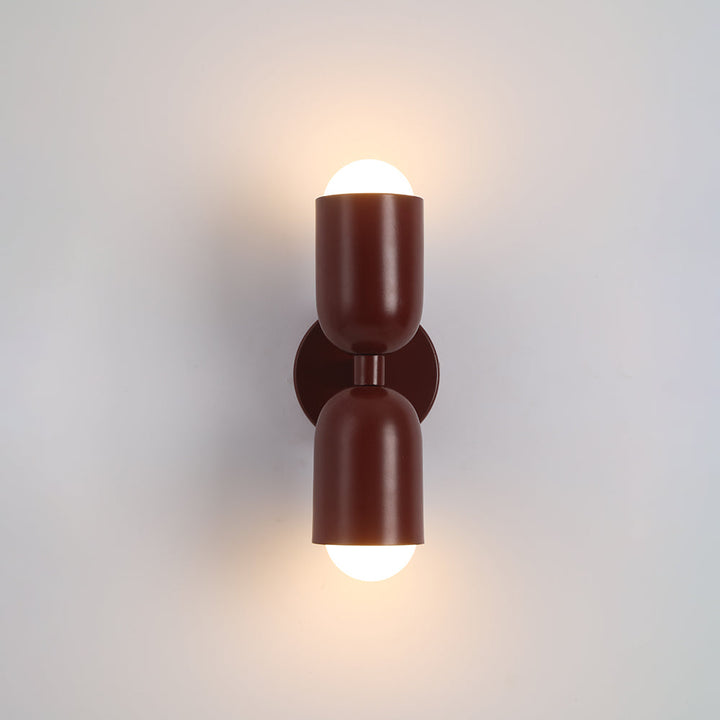 Modern indoor Cylinder LED Wall Lamp, perfect for living room ambient lighting.
