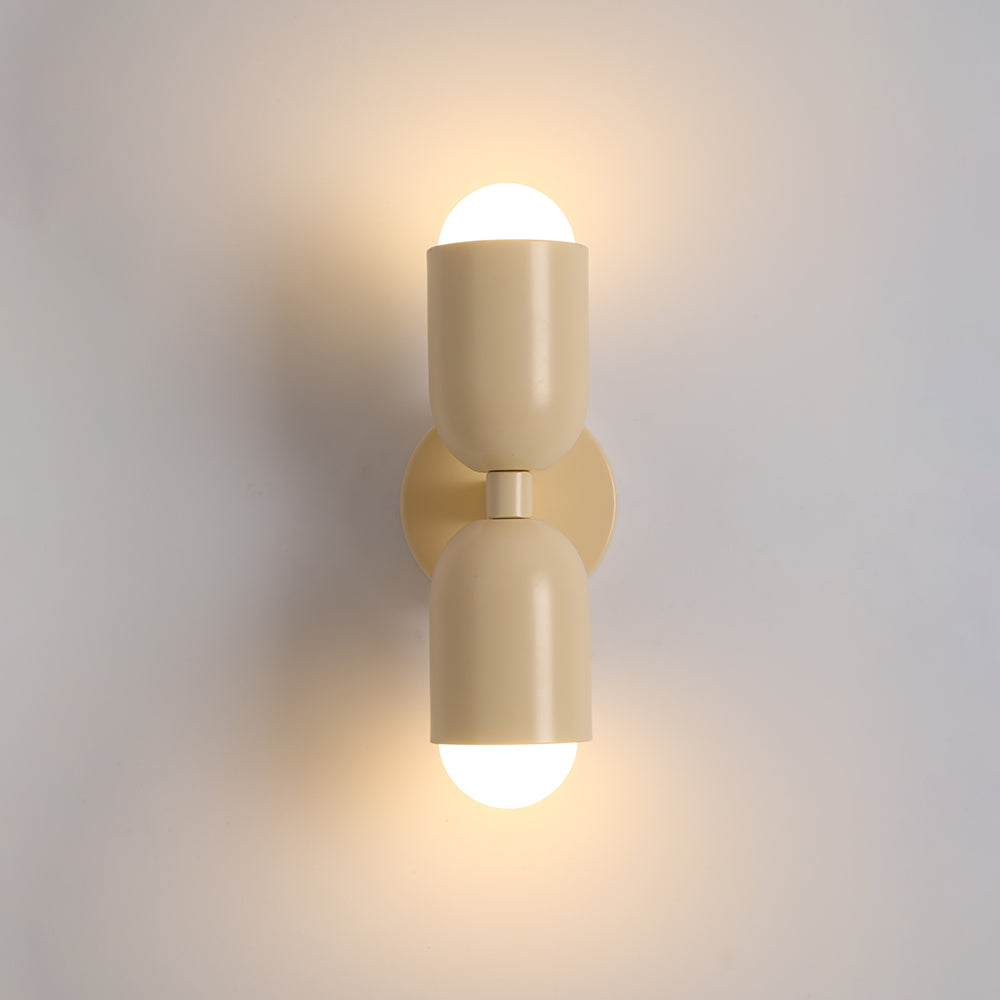 Contemporary metal Cylinder LED Wall Lamp, ideal for modern home accents.