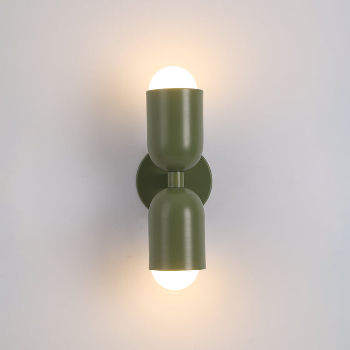 Energy-saving Cylinder LED wall lamp, a modern indoor accent light.