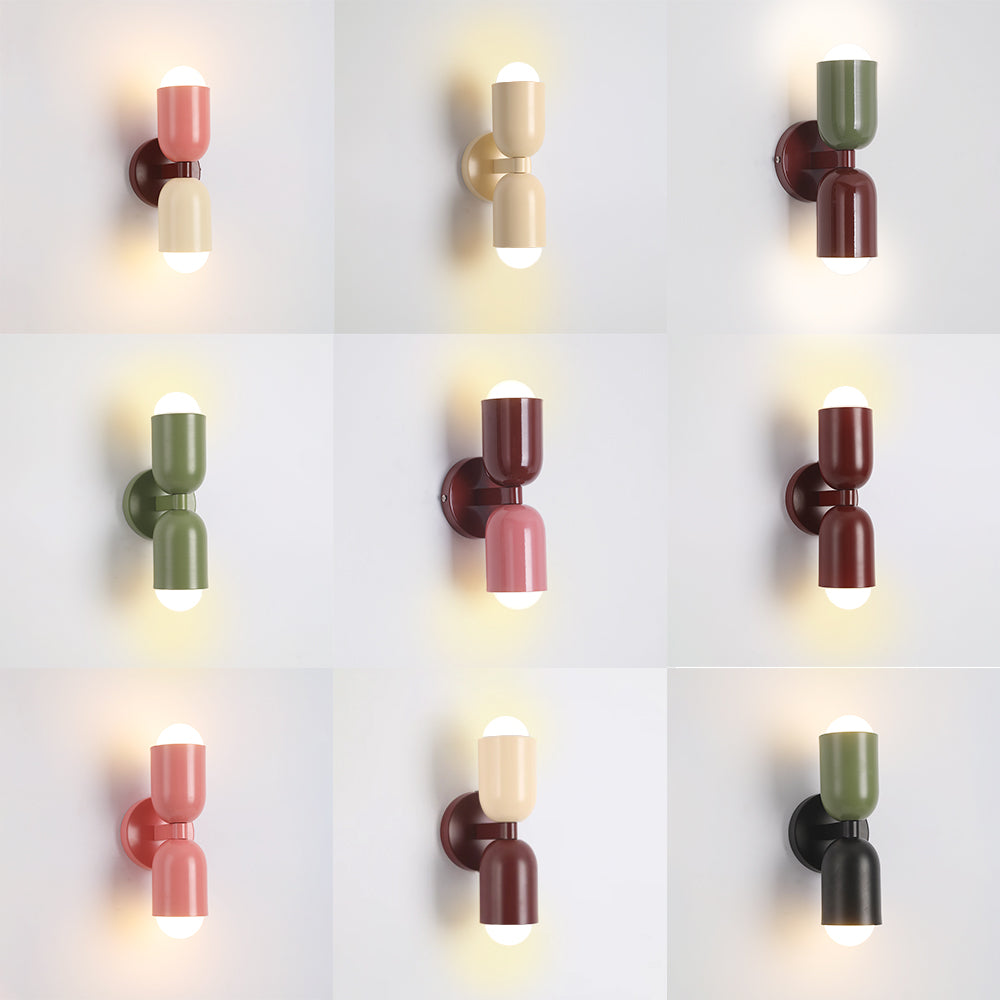 Contemporary Cylinder LED Wall Light, perfect for bedroom or living room walls.