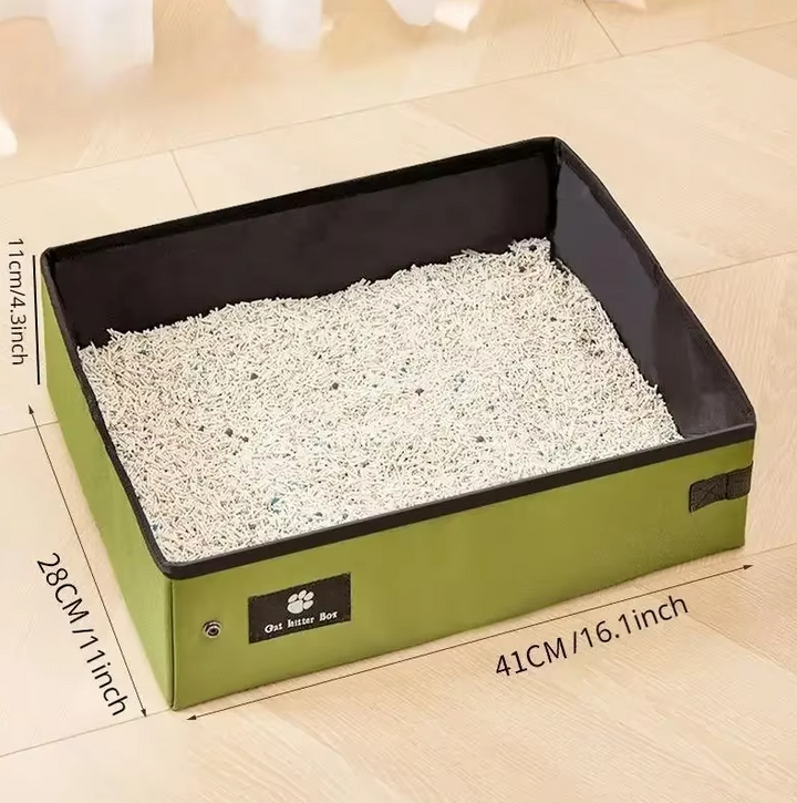 Sleek, easy-clean cat litter box with durable tray. Essential pet supplies for feline hygiene & modern home.