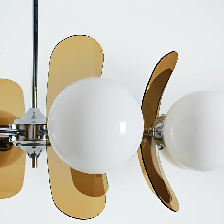 Dark brown Hawii pendant, a contemporary designer sculptural lamp.