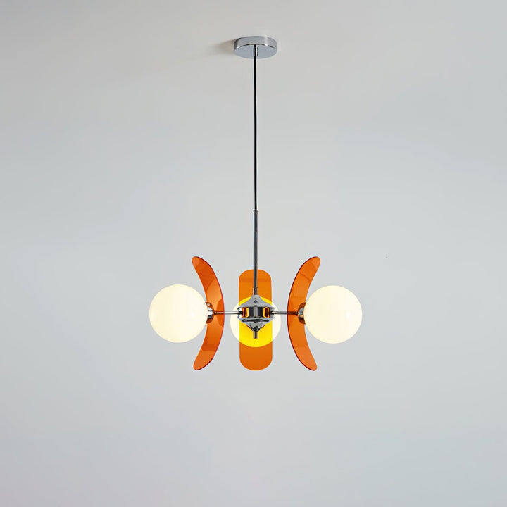 Living room Hawii pendant, a modern designer sculptural chandelier.