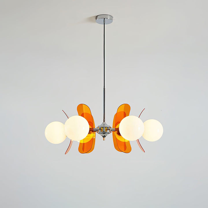 Sculptural Hawii pendant light, modern designer chandelier, perfect for ambient home lighting.