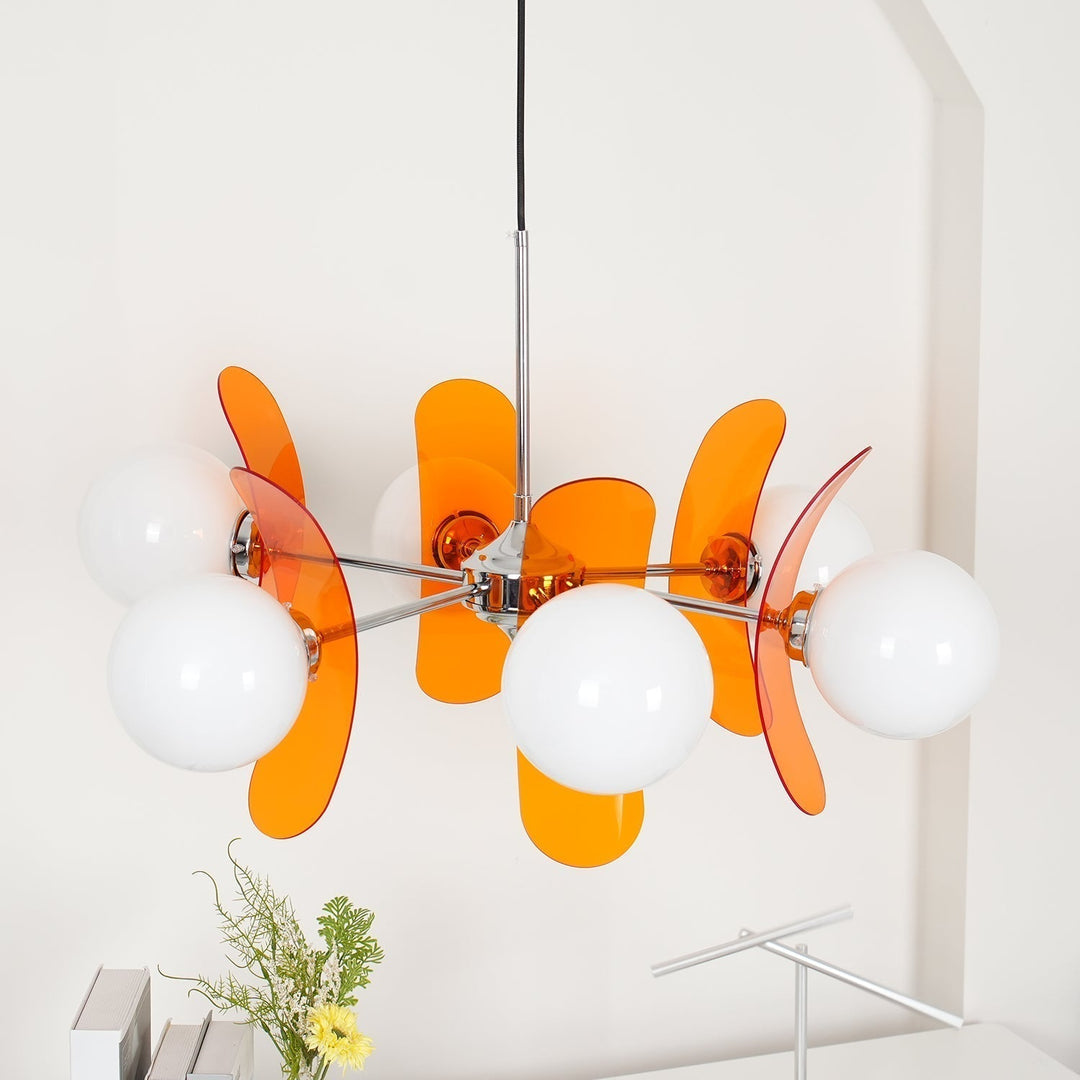 Artistic Hawii sculptural lamp, a centerpiece modern pendant light.