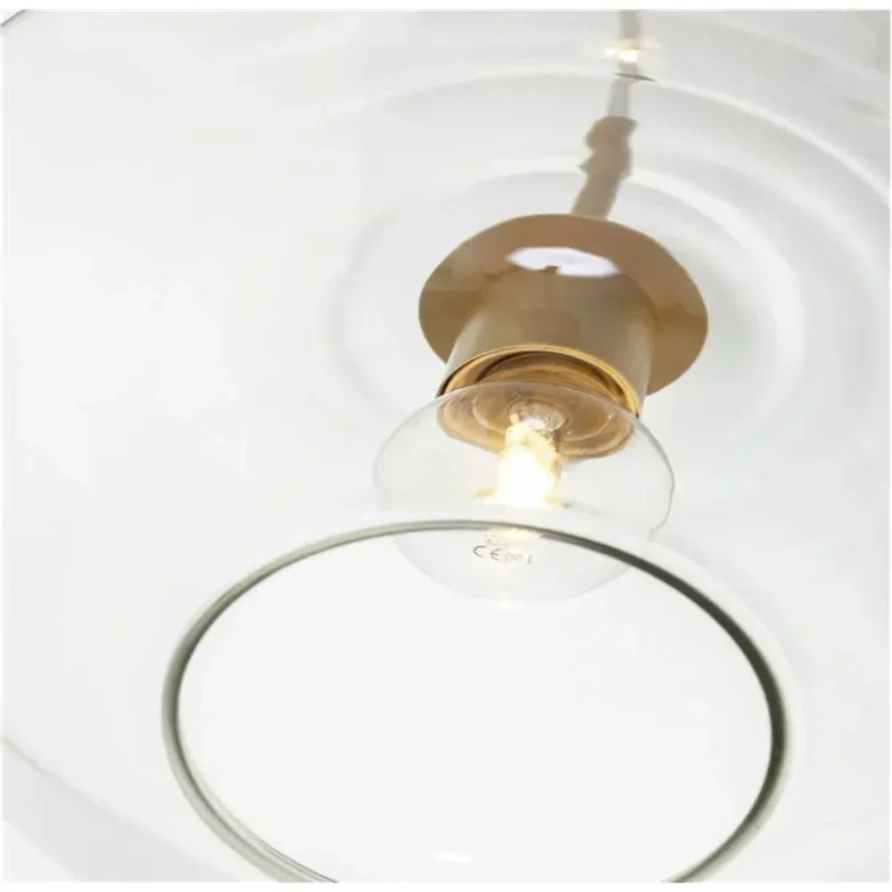Stunning diamond glass pendant, providing adjustable modern lighting for any space.