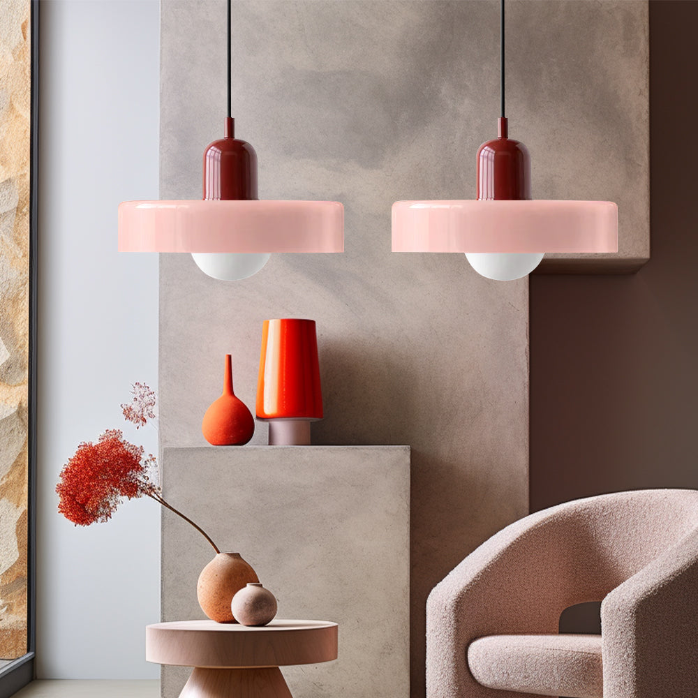 Contemporary double glass lamp, a chic decorative piece for home decor.