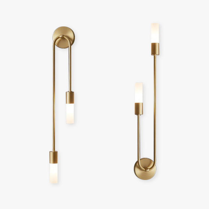 Modern Eldmo indoor wall light with gold finish, 2-LEDs, perfect for elegant home illumination.
