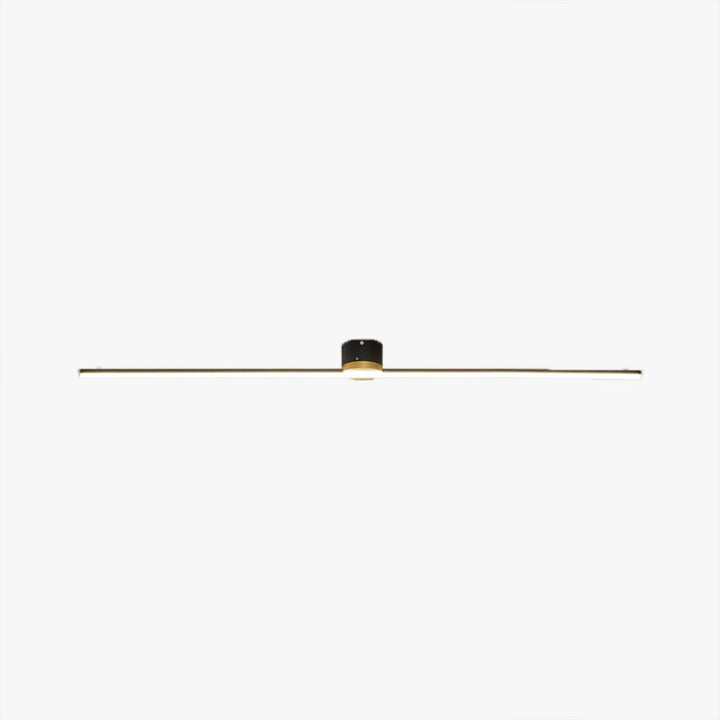 Modern flush mount linear LED ceiling light, perfect for low ceilings and minimalist decor.