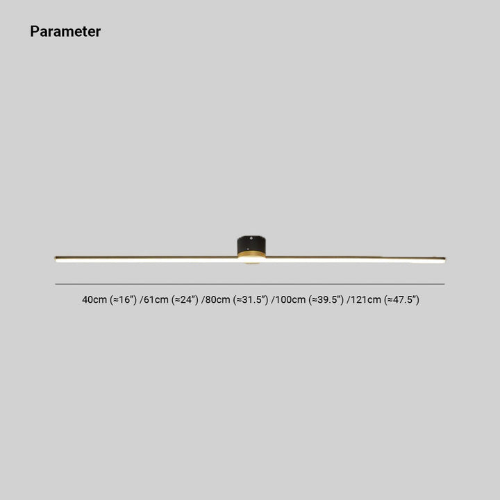 Space-saving linear LED flush mount light, a modern solution for low ceiling lighting.