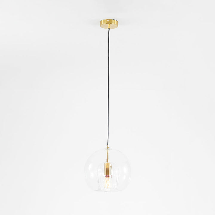 Versatile modern globe pendant light, fitting living room, bedroom, dining room.