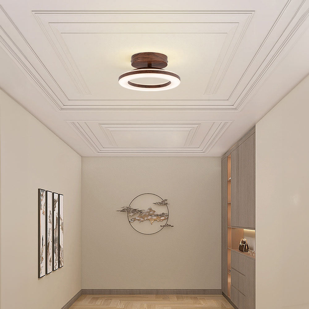 Elegant LED disc light, a contemporary ceiling fixture for sophisticated home decor.
