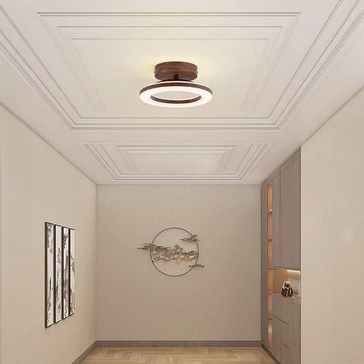 Elegant LED disc light, a contemporary ceiling fixture for sophisticated home decor.