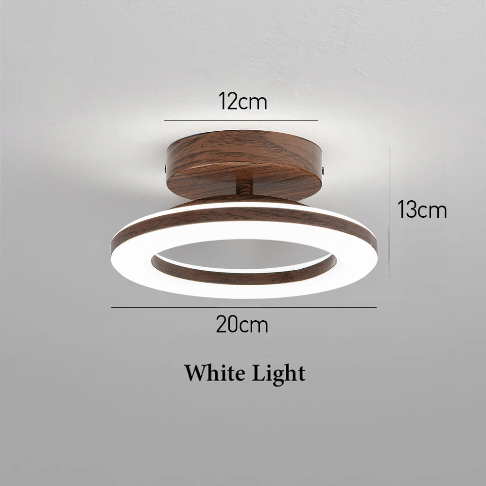 Modern Glow Disc LED fixture, versatile for bedroom, hallway, or living room ambient lighting.