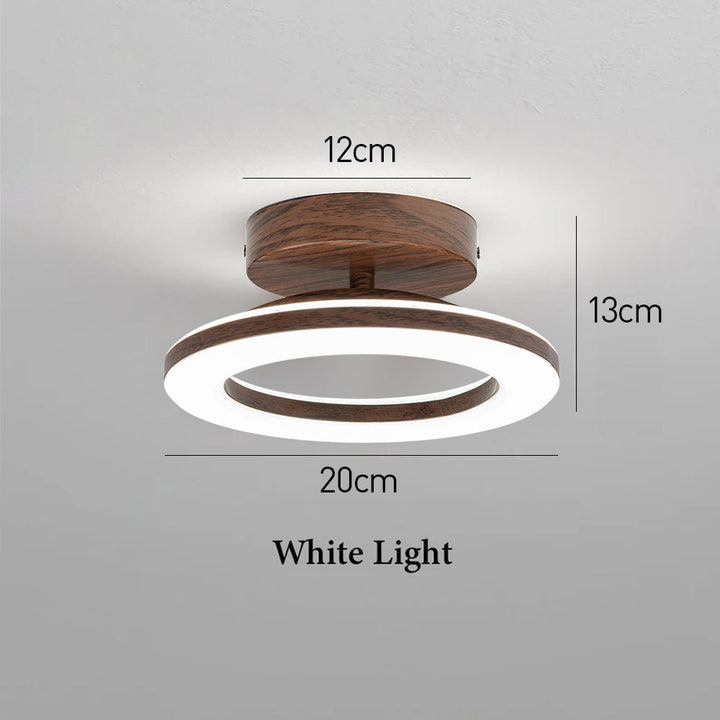 Modern Glow Disc LED fixture, versatile for bedroom, hallway, or living room ambient lighting.