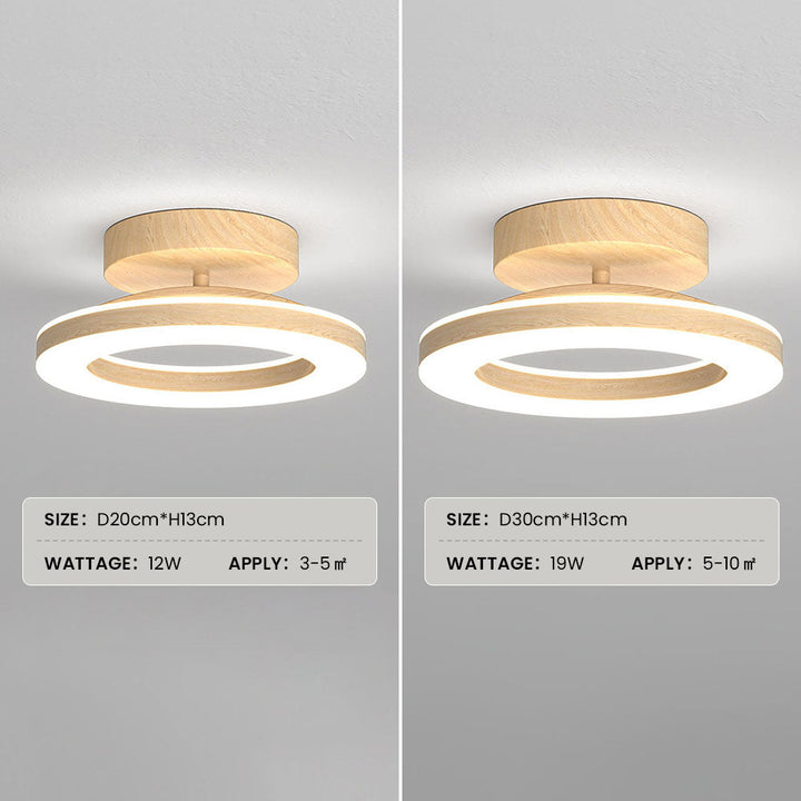 Minimalist LED ceiling lamp, offering bright, ambient light to any modern interior.