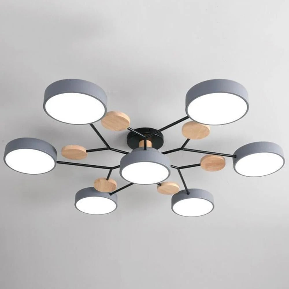 Contemporary LED ceiling lamp, halo design for modern interior design.
