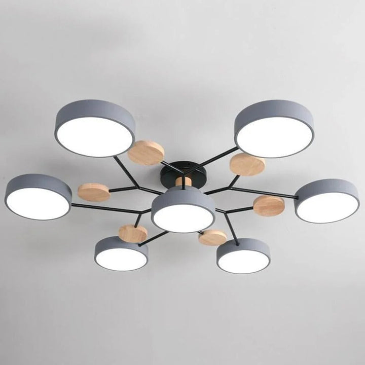 Contemporary LED ceiling lamp, halo design for modern interior design.