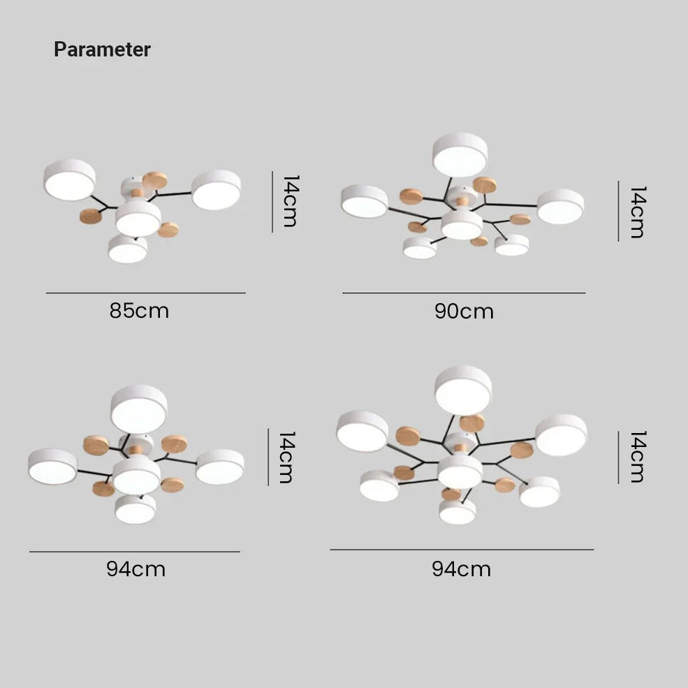 Halo design LED ceiling light, a contemporary choice for bedroom decor.