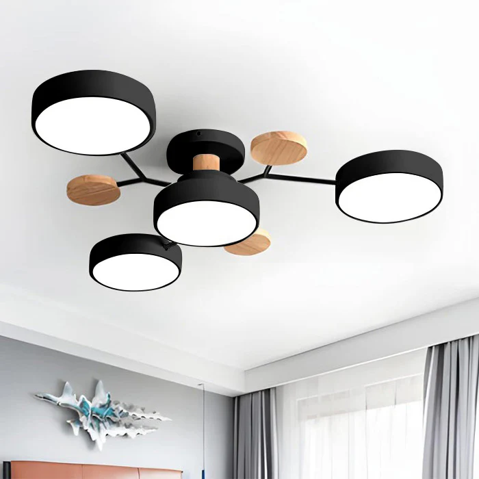 Modern halo LED ceiling light, perfect for bright and elegant spaces.
