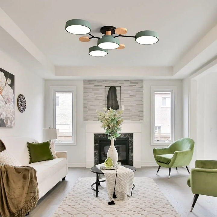 Contemporary halo LED ceiling light, a sleek accent for modern homes.