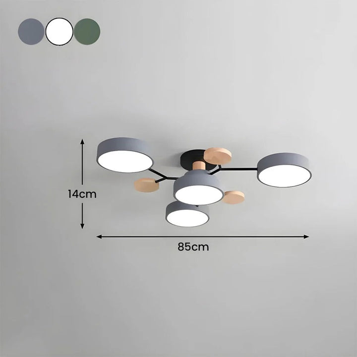 Elegant halo LED ceiling light, perfect for modern home decor.