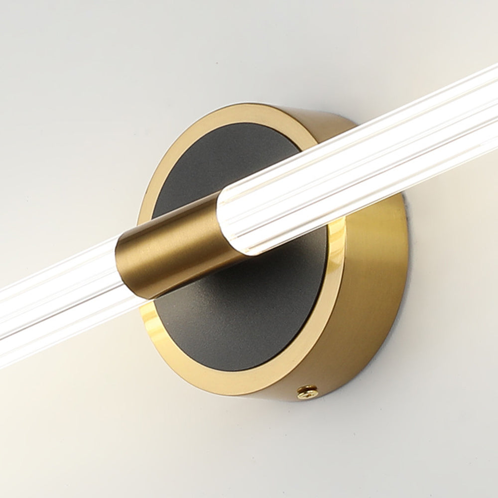 Modern LED wall light for bathrooms, energy-efficient, sleek design, provides excellent mirror illumination.