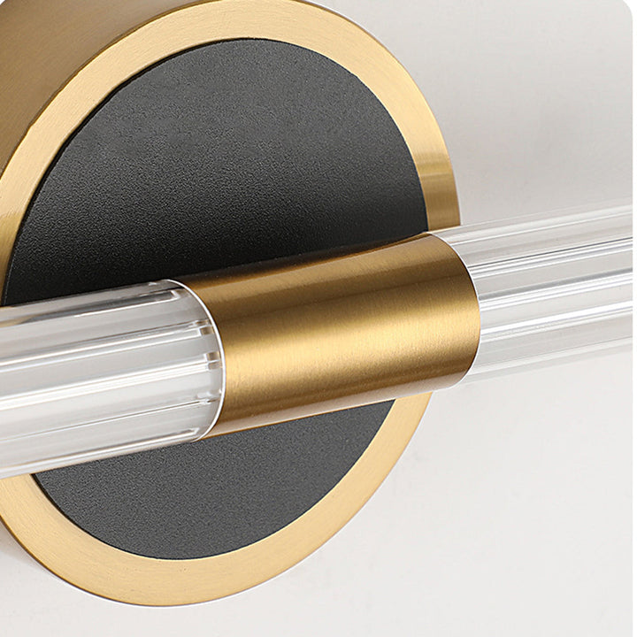 IP44 rated LED vanity light fixture, contemporary hardwired lamp for modern bathrooms and dressing rooms.
