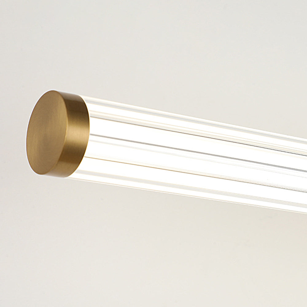 Modern acrylic LED bathroom wall light, perfect for illuminating mirrors or vanities with bright, even light.