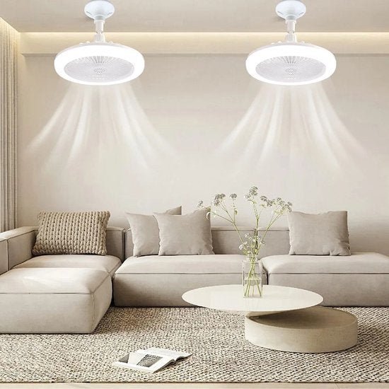 Stylish indoor fan light with bright LED illumination and a handy remote for comfortable air circulation.