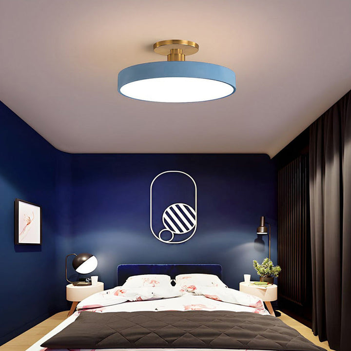 Bright indoor modern LED ceiling light, smart and dimmable for optimal room lighting.