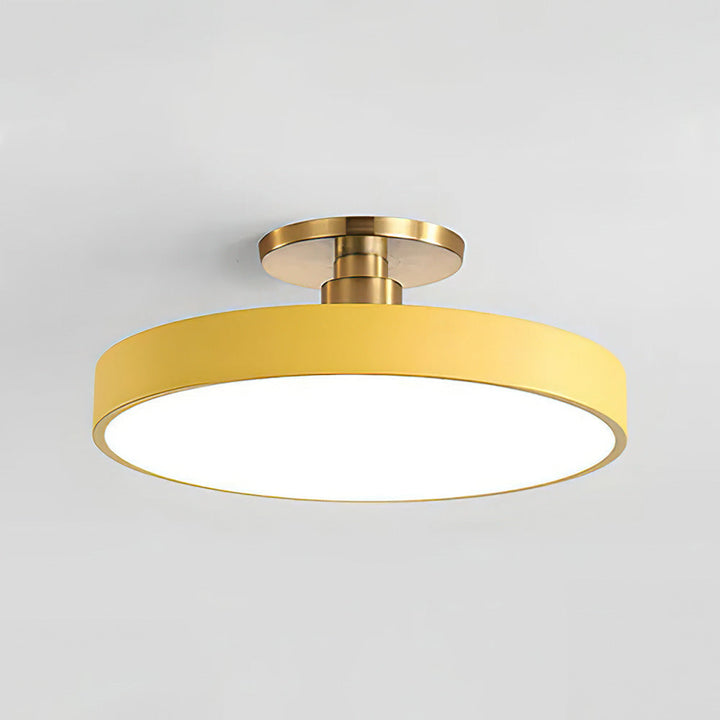 Modern round LED ceiling light, perfect for sleek, bright, and energy-efficient home decor.