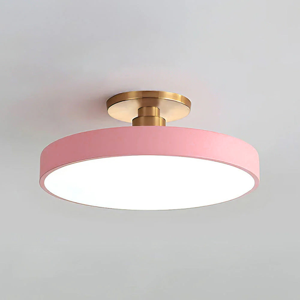 Dynamic smart LED home lighting ceiling lamp, modern, dimmable, and multi-color.