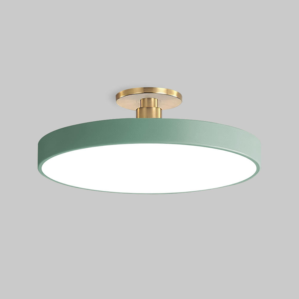 Smart LED flush mount ceiling light, multi-color & modern lighting solution for your home.