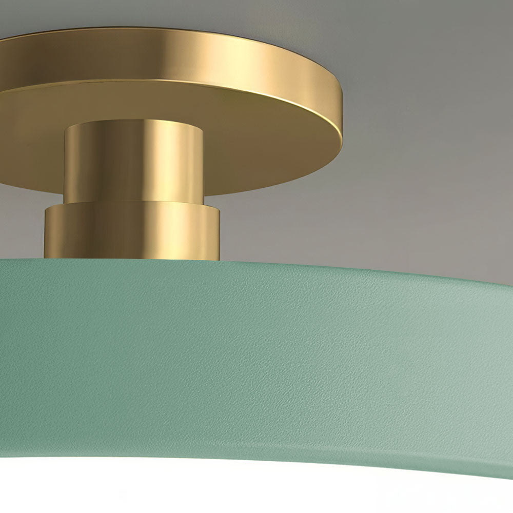 Flush mount modern LED ceiling lamp, sleek design perfect for contemporary home decor.