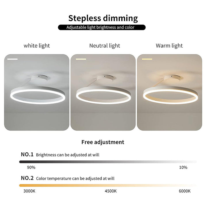 Sleek LED ceiling light, modern design for enhancing home interior.