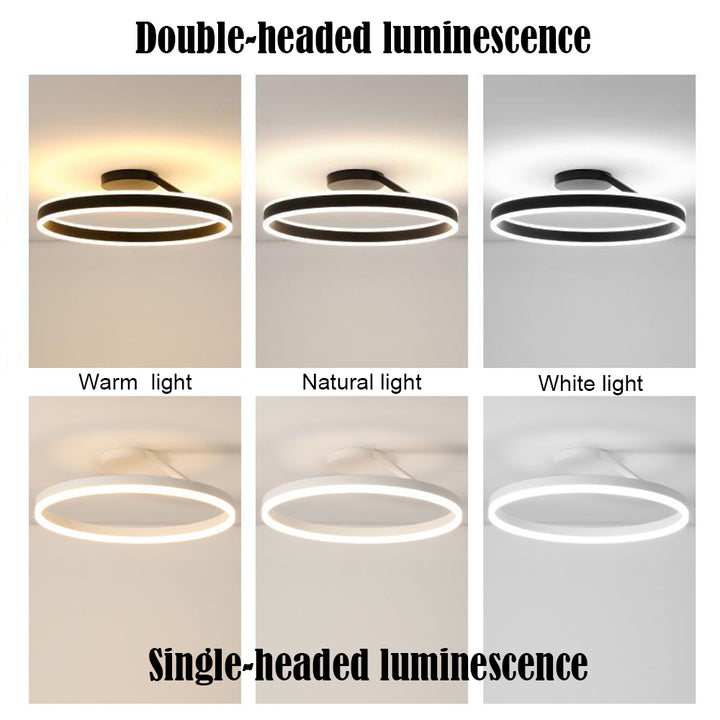 Minimalist LED ceiling fixture, perfect for discreet and powerful illumination.