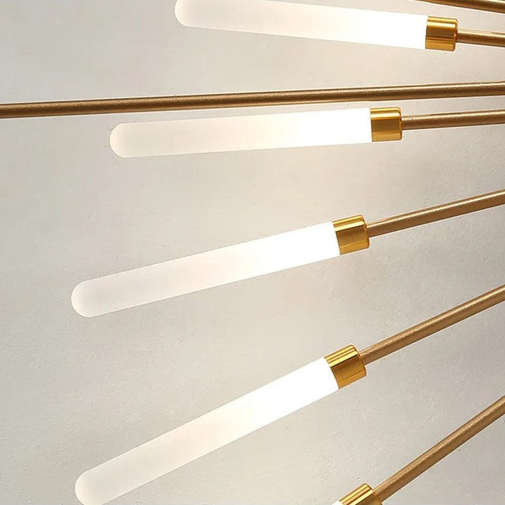 Stylish LED fireworks ceiling fixture, a statement piece for any room.