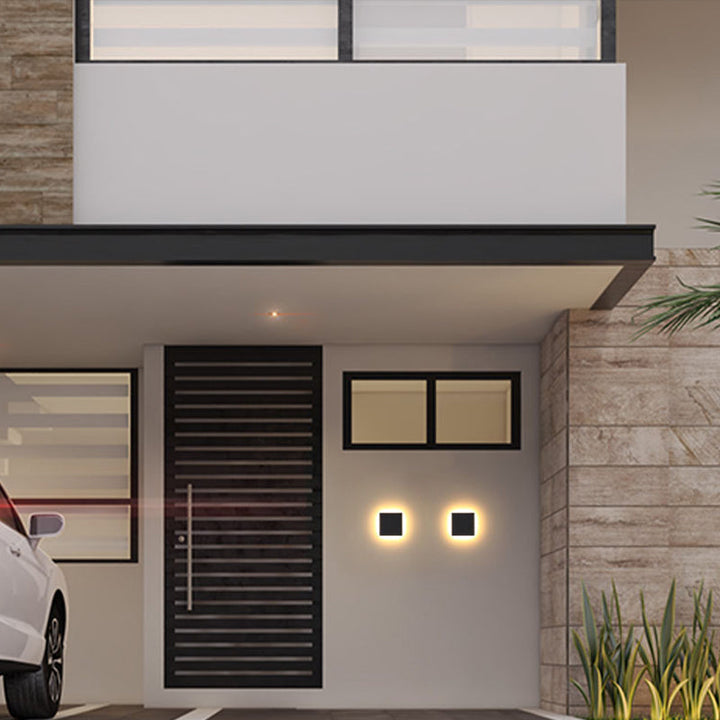 Modern LED exterior wall light, adding elegance to any outdoor space.