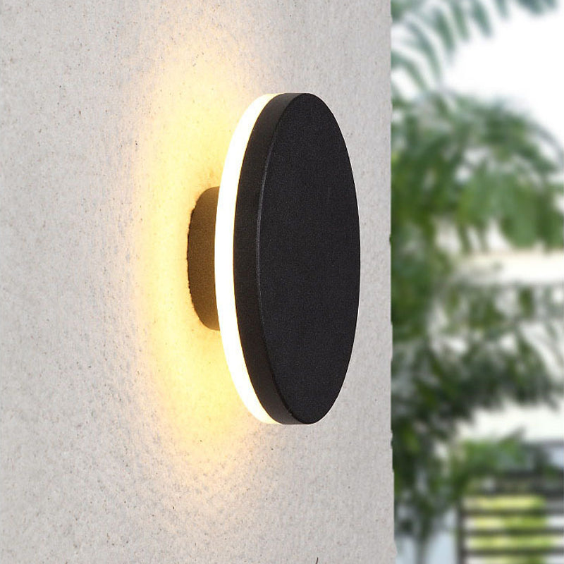 Sleek LED patio wall light, perfect for creating inviting outdoor ambiance.