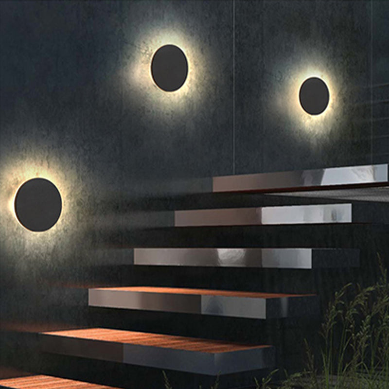 Waterproof LED outdoor light, ideal for modern exterior home decor.