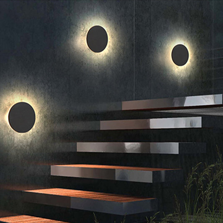 Waterproof LED outdoor light, ideal for modern exterior home decor.