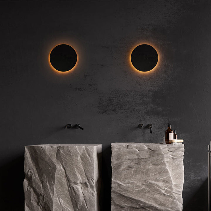Contemporary LED wall light for energy-efficient exterior illumination.