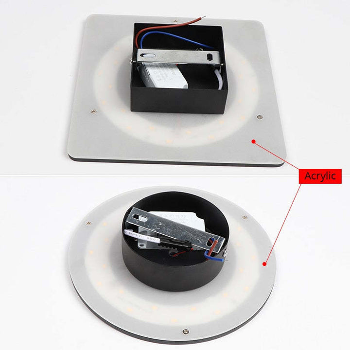 Bright LED outdoor light with motion sensor for enhanced pathway security.