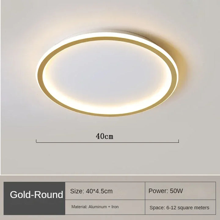 Contemporary white LED round flush mount ceiling lamp, Scandinavian design, for a clean interior look.