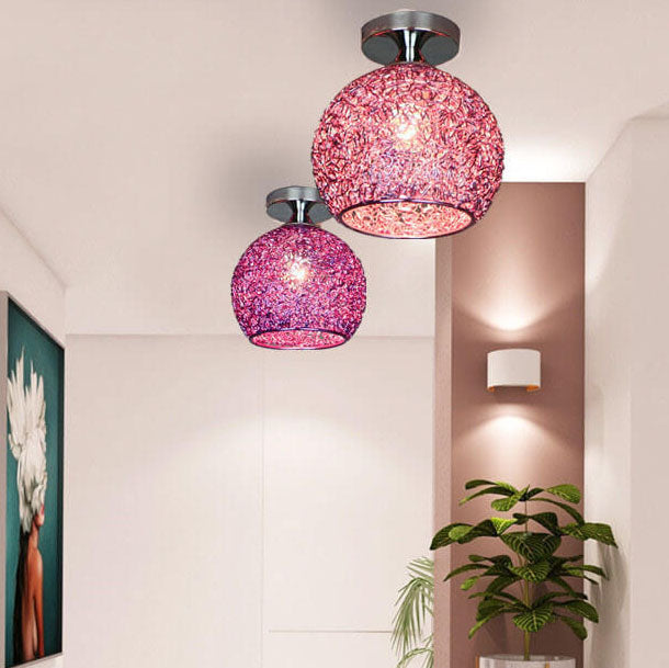 Energy-efficient LED dome light for children's decor, providing bright accent lighting.