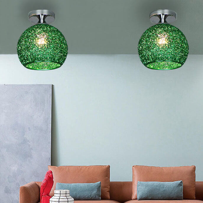 Stylish semi-flush mount lighting with integrated LED for modern children's bedrooms.