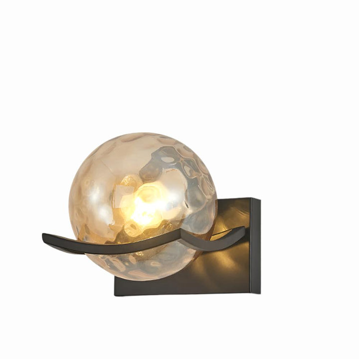 Contemporary LED glass wall lamp, perfect for creating an elegant home ambiance and wall decor.