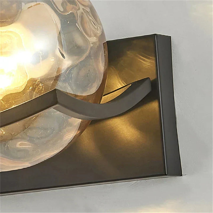 Minimalist modern LED wall fixture, enhancing living room and hallway with decorative light.